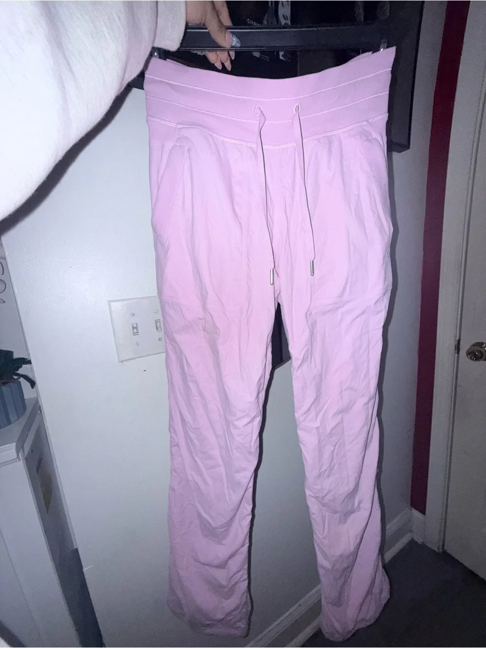 lululemon athletica Pastel Pink Drawstring Track Pants